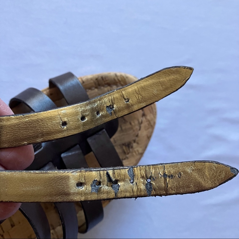 Marc Fisher Brown wedge gladiator style heels. Size 9 - Picture 13 of 14